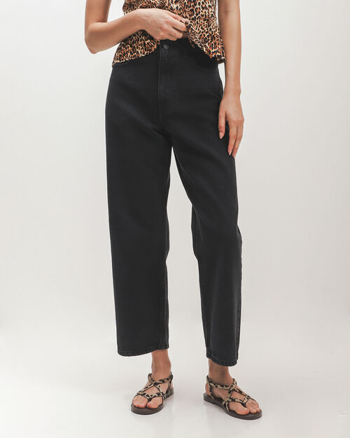 Straight Jeans Efecto Lavado